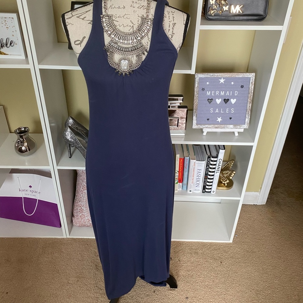 Dkny high low maxi dress